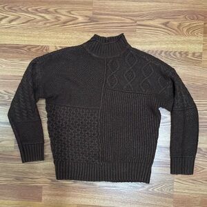 American Eagle Outfitters Dark Brown Turtleneck Sweater